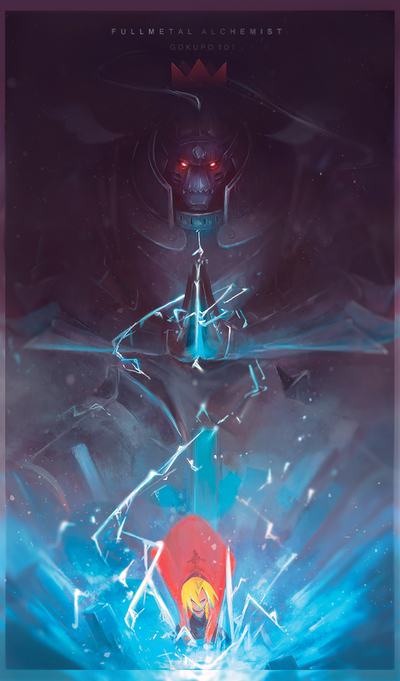 2boys, alphonse_elric, armor, artist_name, blonde_hair, brothers, coat, commentary