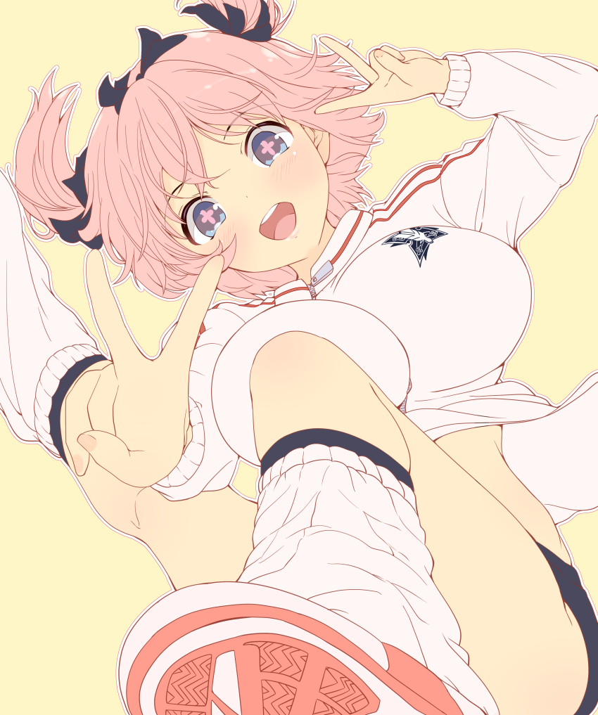 +_+, 1girl, _+, absurdres, black_buruma, blue_eyes, bow, breasts