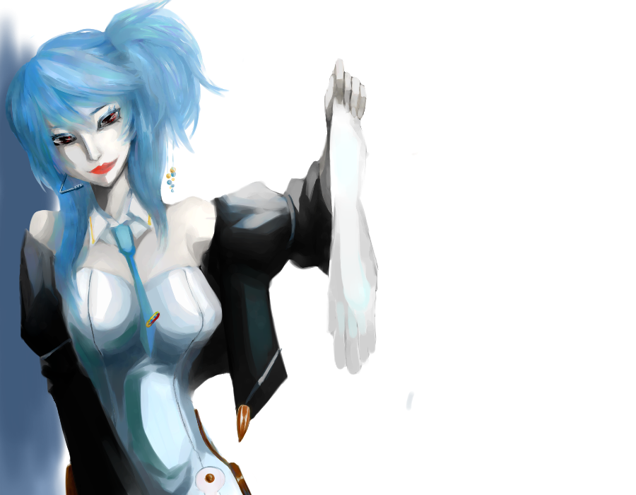 blue_hair, breasts, large_breasts, mito(artist), pink_eyes, sasayaki_nunnoru, utau