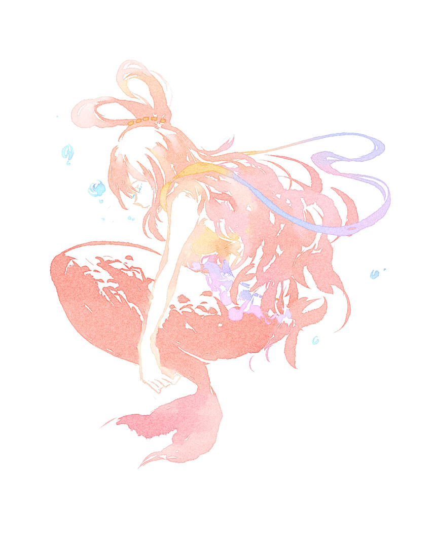 1girl, chinese_commentary, closed_eyes, commentary_request, fish191101756, hagoromo, hair_ornament, half_updo