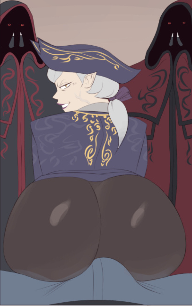 4boys, artjamesab, ass, bulge, capcom, erection, erection_under_clothes, highres, leon_s._kennedy, looking_at_viewer, looking_back, male_focus, multiple_boys, ramon_salazar, resident_evil, resident_evil_4, veins, verdugo, yaoi