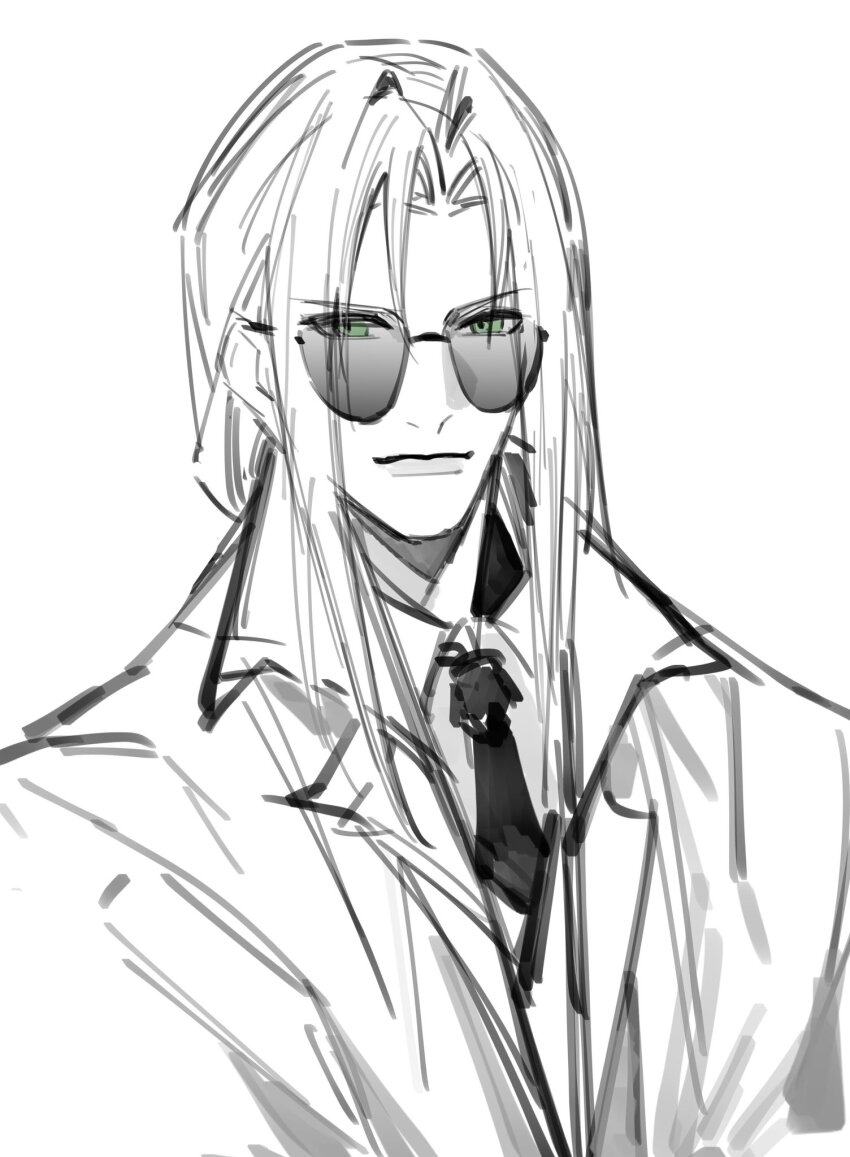 1boy, alternate_costume, alternate_hairstyle, chinese_commentary, collared_shirt, commentary_request, dapanggezilan, dress_shirt