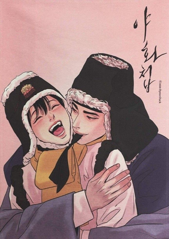 2boys, baek_nakyum, black_hair, long_hair, multiple_boys, painter_of_the_night_(manhwa), yoon_seungho