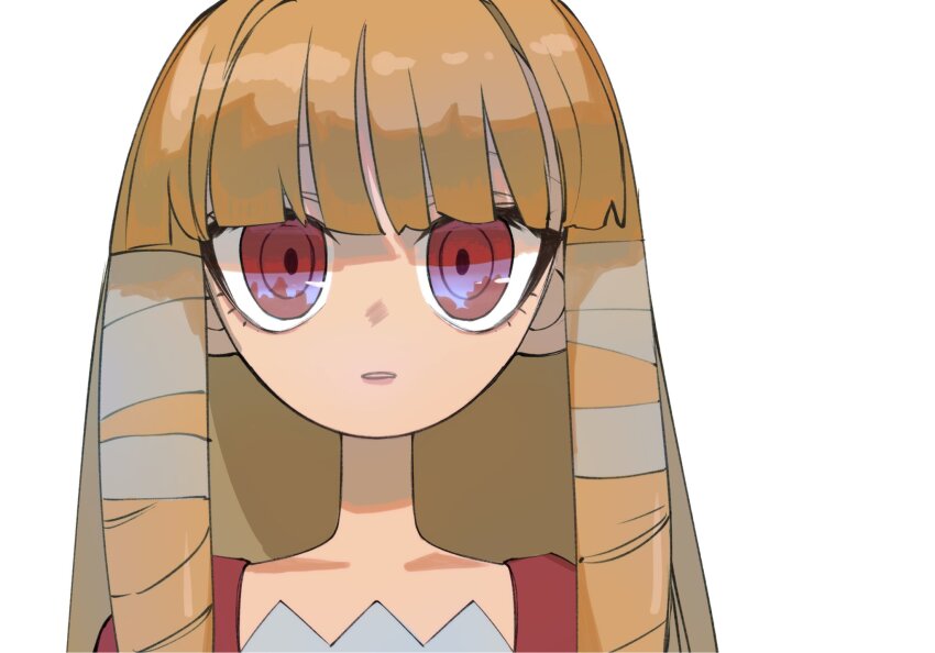 1girl, blonde_hair, boku_to_maou, highres, kijima_(amayadori-tei), long_hair, looking_at_viewer, open_mouth