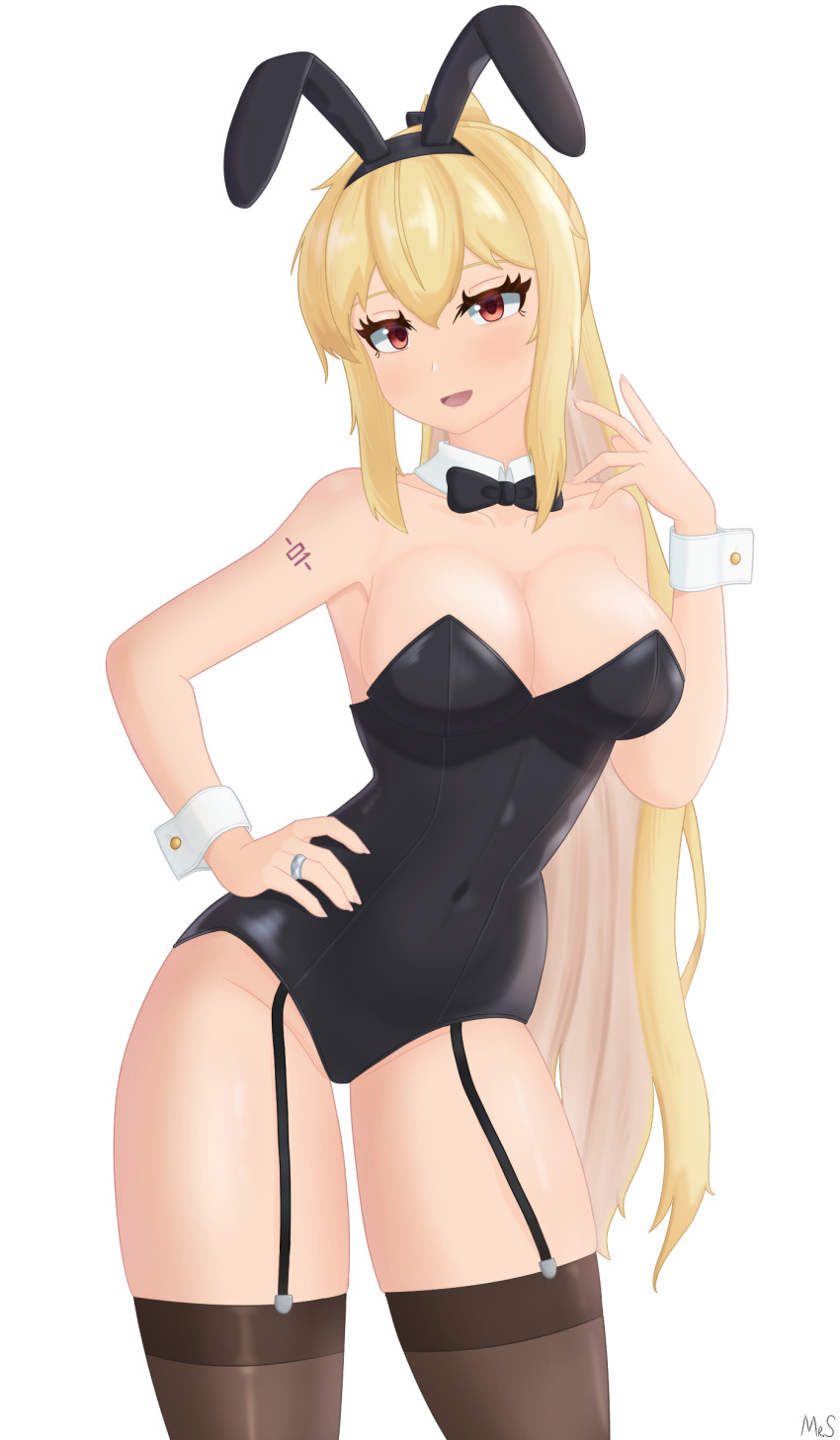 1girl, absurdres, animal_ears, black_bow, black_bowtie, black_leotard, bow, bowtie