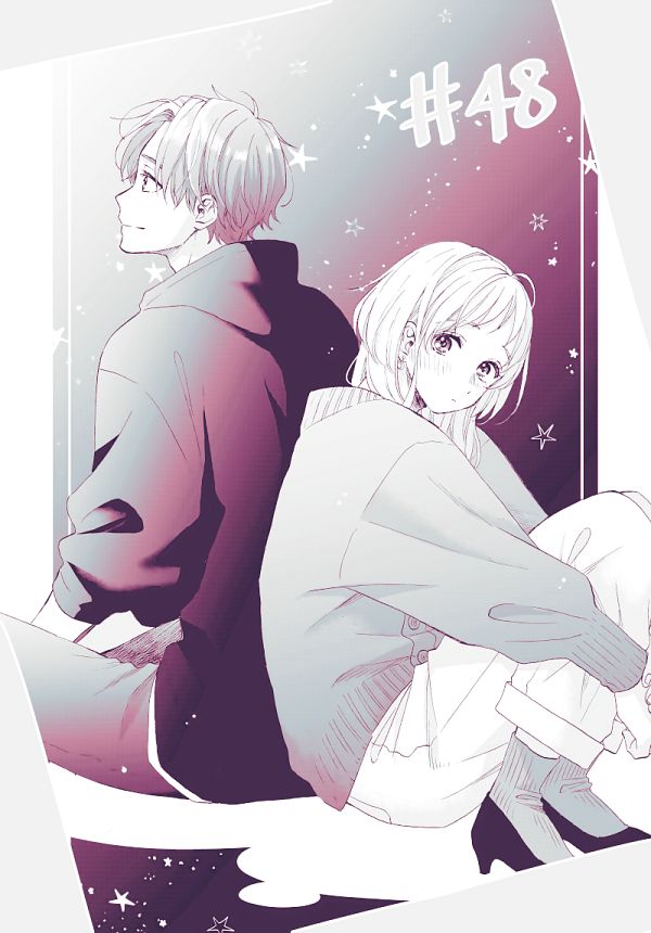 1boy, 1girl, black_hair, brown_hair, hananoi-kun_to_koi_no_yamai, hananoi_saki, hinase_hotaru, long_hair