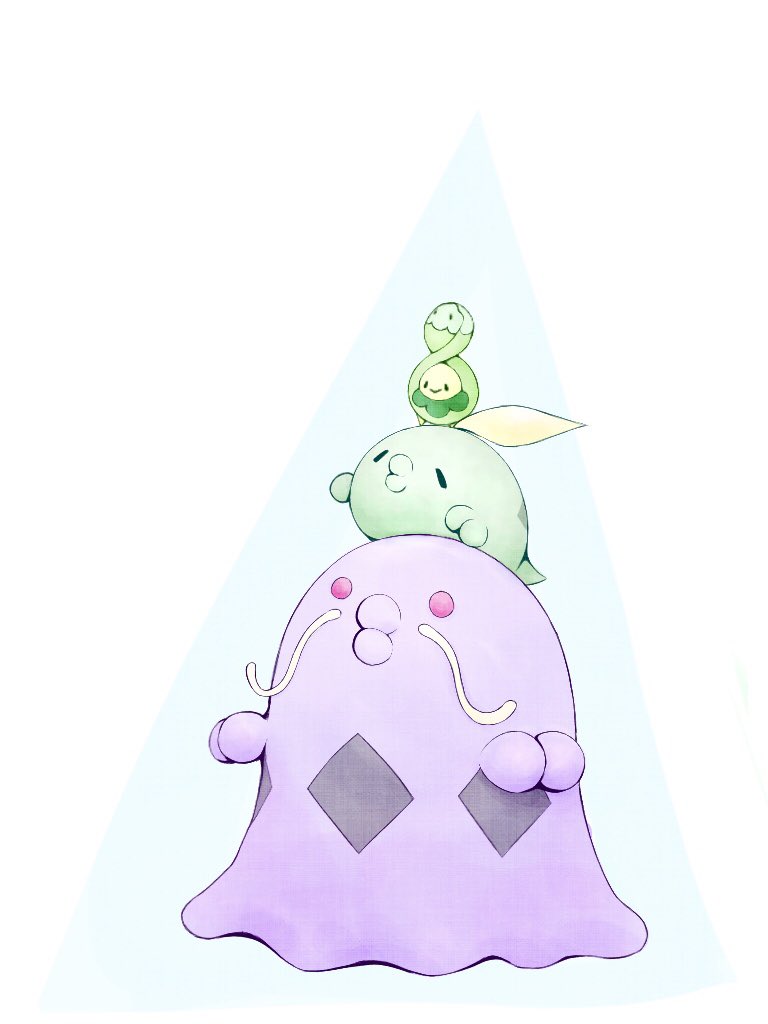 budew, colored_skin, commentary_request, fireblast, gen_3_pokemon, gen_4_pokemon, green_skin, gulpin