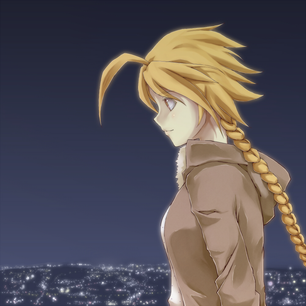 1girl, ahoge, arc_system_works, blazblue, blonde_hair, braid, female_focus, lambda-11