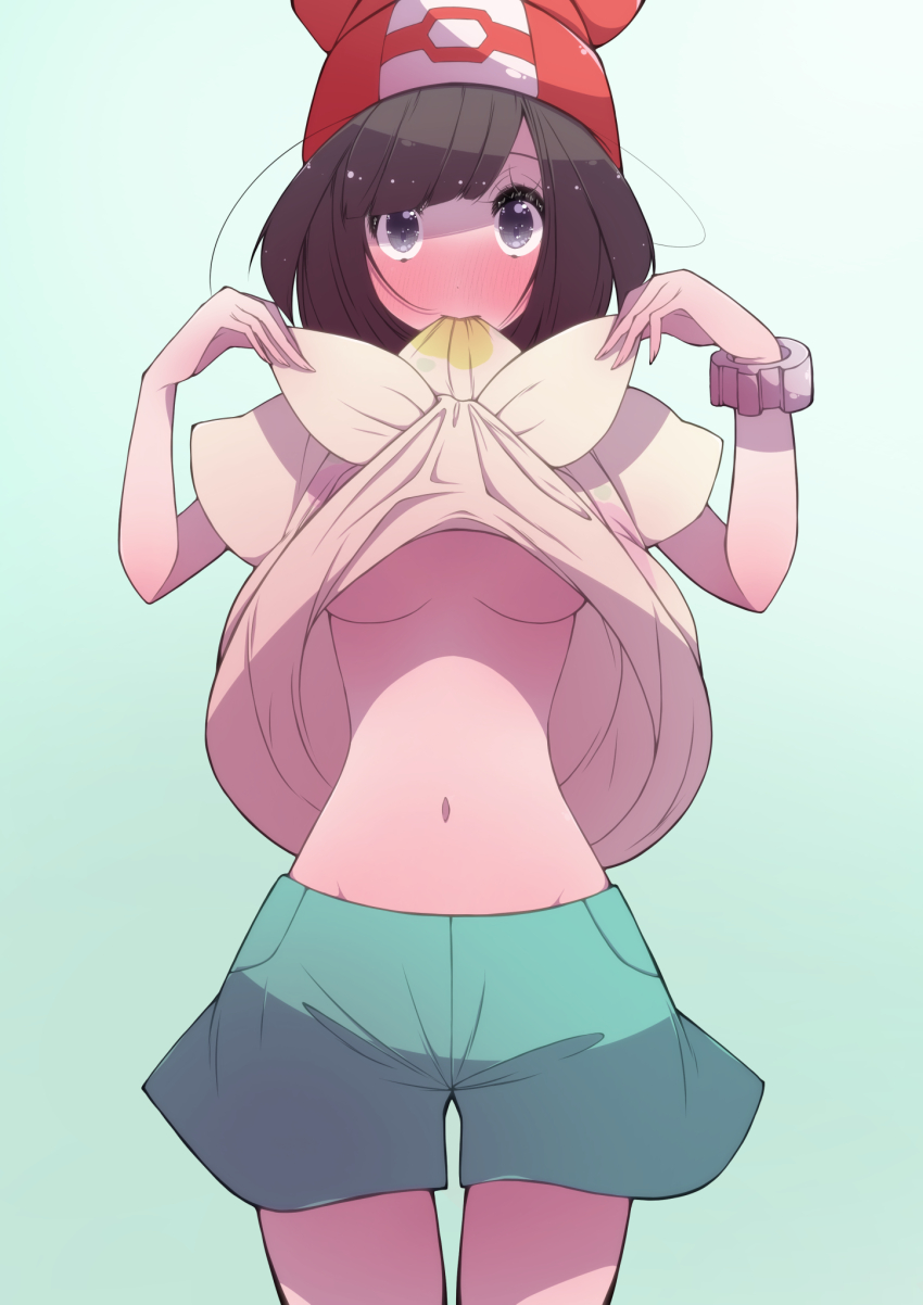 1girl, breasts, fujiwara_hiro_(kaede_ciao), highres, nintendo, pokemon, pokemon_sun_and_moon, selene_(pokemon), small_breasts, solo