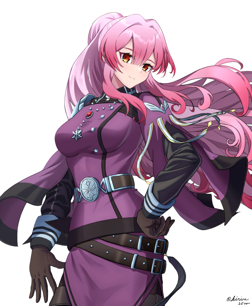 1girl, belt, breasts, cowboy_shot, duel_monster, exosister_martha, gloves, highres