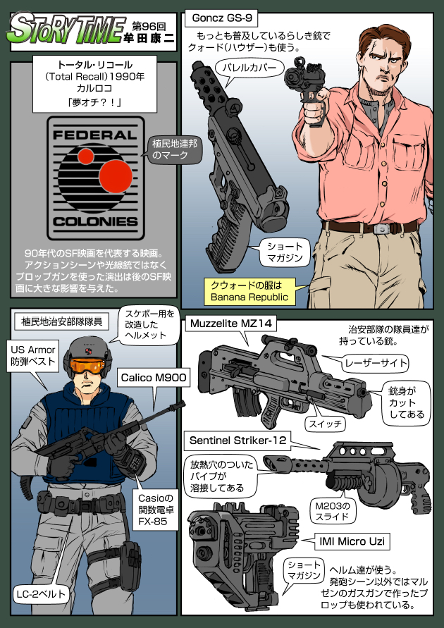 2boys, armsel_striker, assault_rifle, bulletproof_vest, bullpup, calico_(pattern), calico_light_weapons_systems, calico_m900