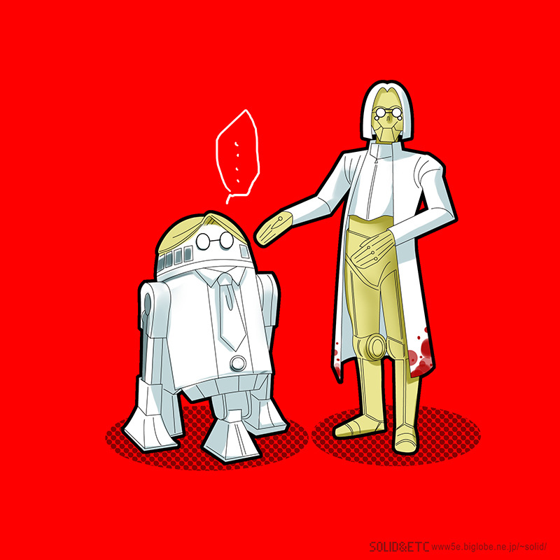 ..., artist_name, blood, blood_on_clothes, c-3po, cosplay, doctor_(hellsing), doctor_(hellsing)_(cosplay)