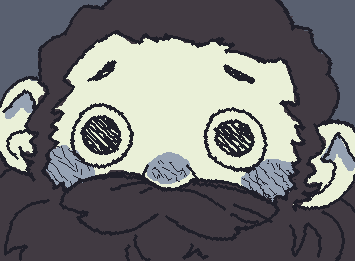 1boy, acatpiestuff, alternate_species, animated, animated_gif, beard, blush_stickers, dilated_pupils