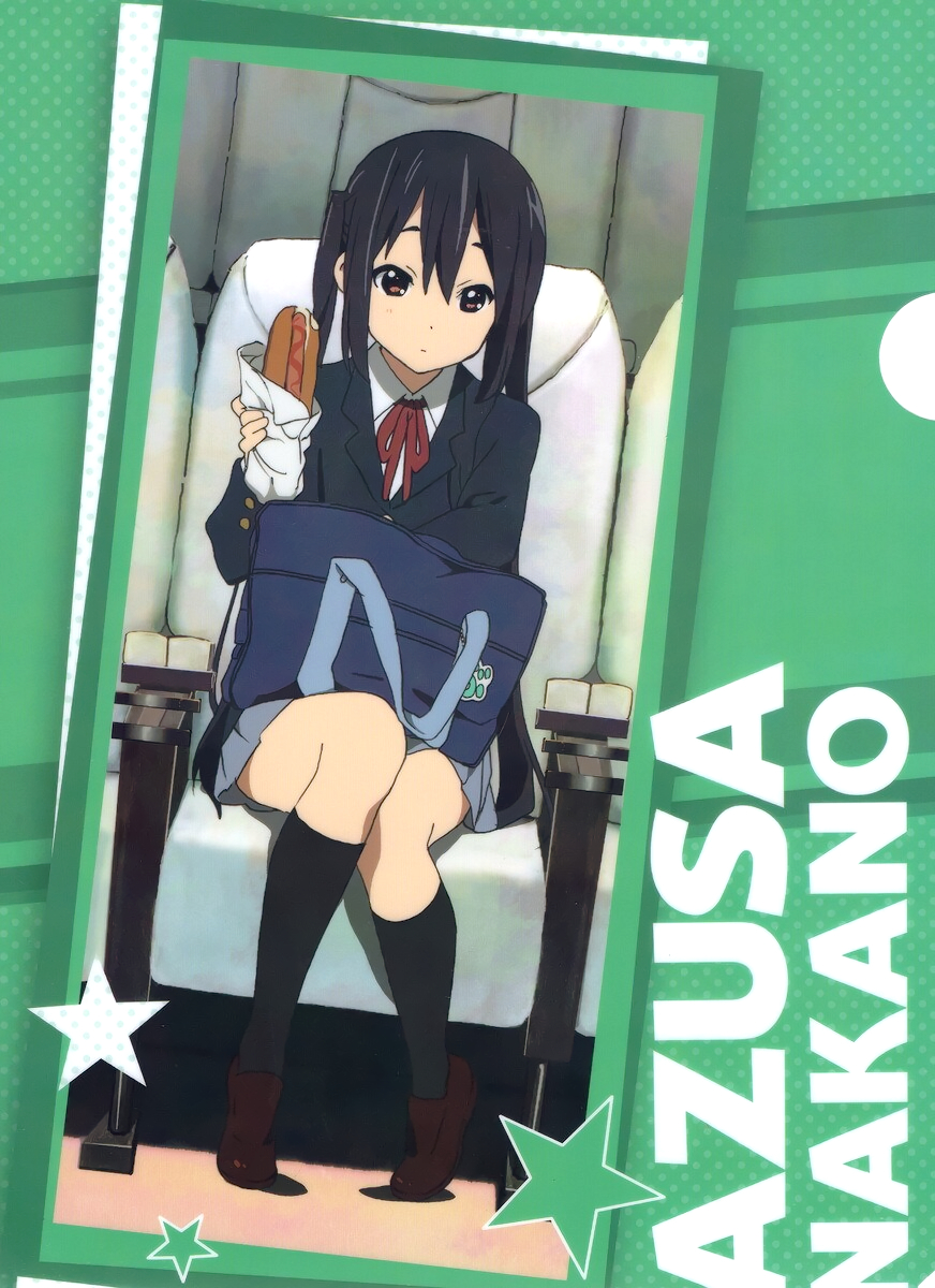 1girl, bag, black_hair, clear_file_(medium), english_text, food, highres, holding