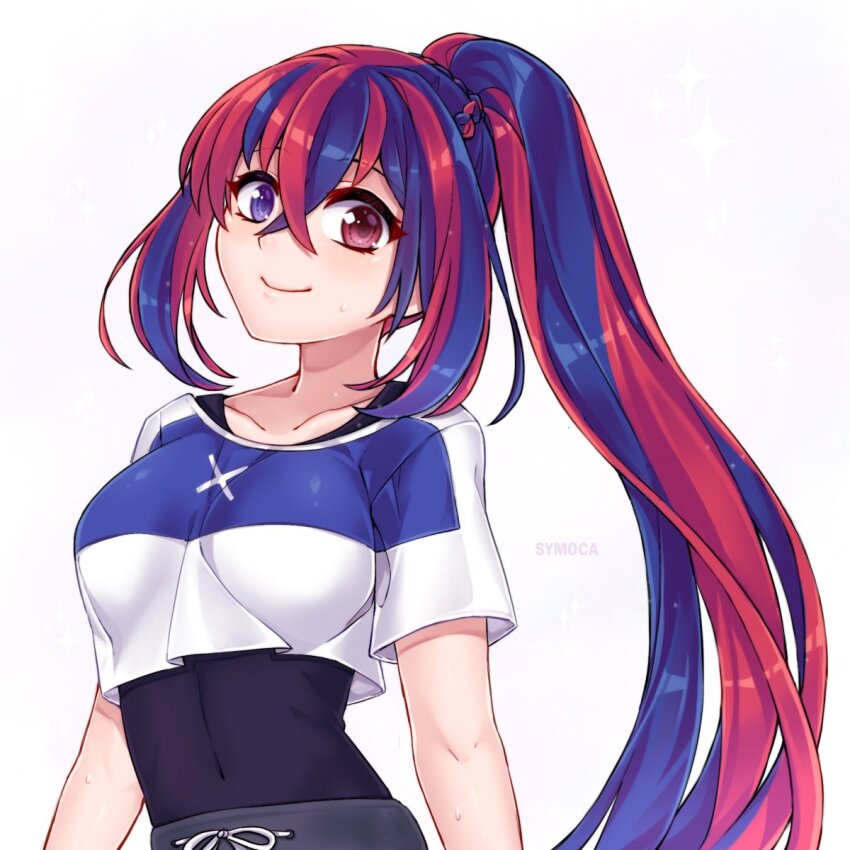 1girl, female_alear_(fire_emblem), blue_eyes, blue_hair, breasts, crossed_bangs, fire_emblem, fire_emblem_engage