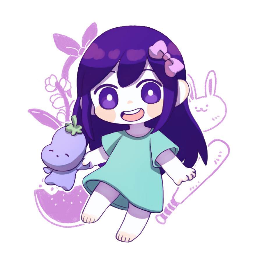 1girl, aqua_dress, aubrey_(headspace)_(omori), aubrey_(omori), banka_(200009813), barefoot, baseball_bat, bow