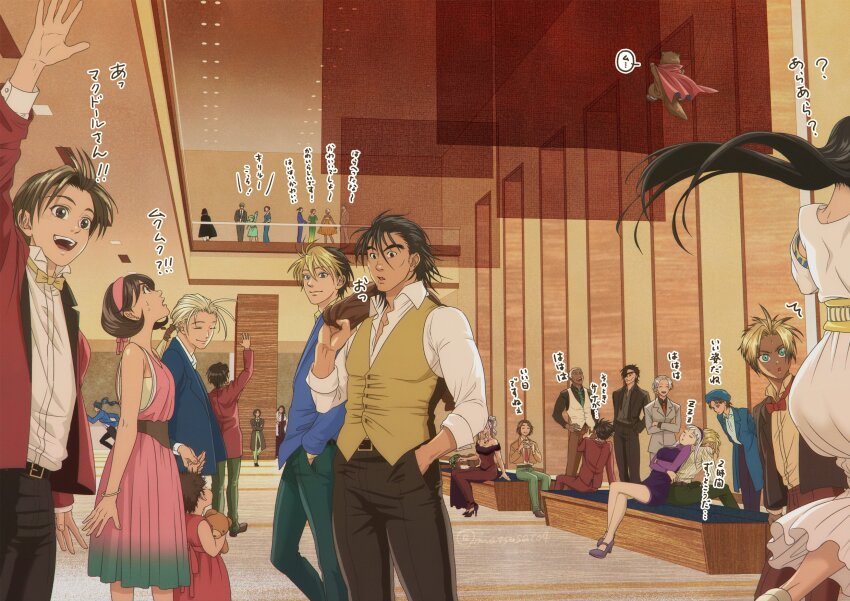 belt, blonde_hair, breasts, cape, character_request, chris_lightfellow, clive_(suikoden), closed_mouth