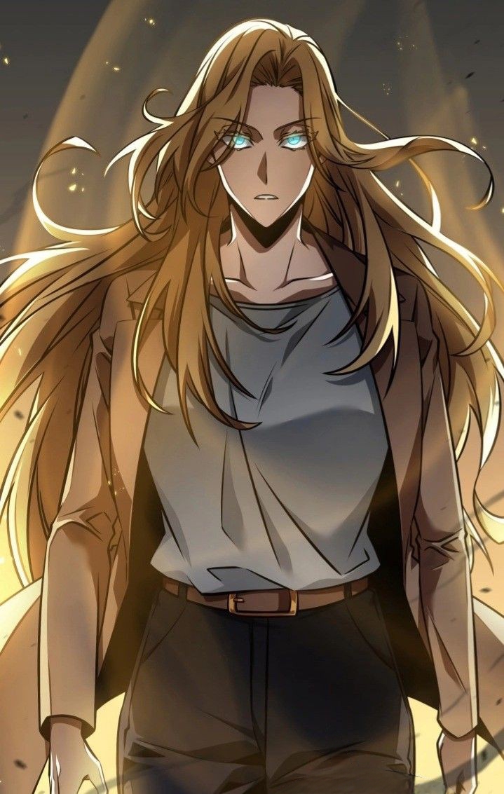 1girl, angry, aura, black_pants, blonde_hair, blue_eyes, closed_mouth, irene_holton