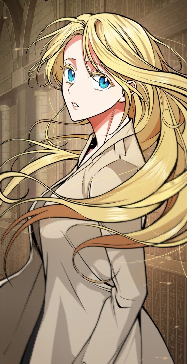 1girl, beige_jacket, black_shirt, blonde_hair, blue_eyes, highres, irene_holton, looking_at_viewer