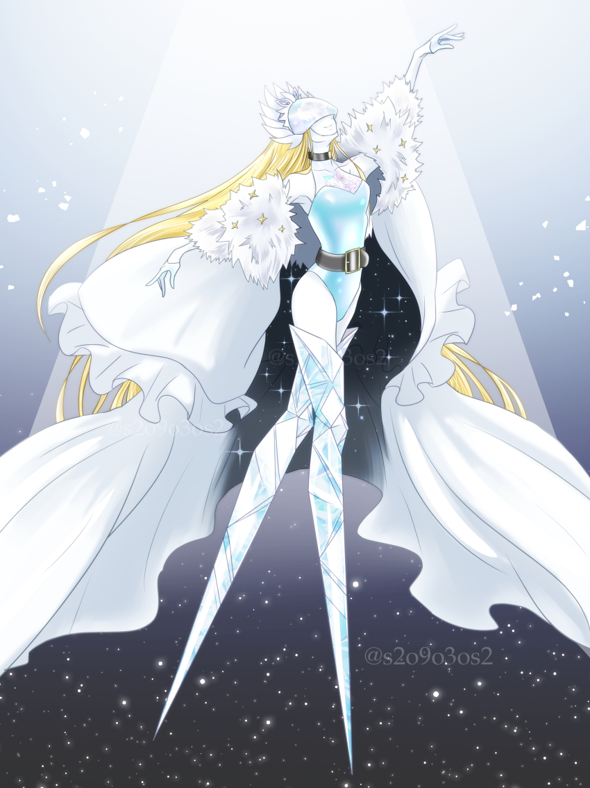 1girl, absurdres, aqua_leotard, armor, artist_request, belt, cendrillmon, curvy