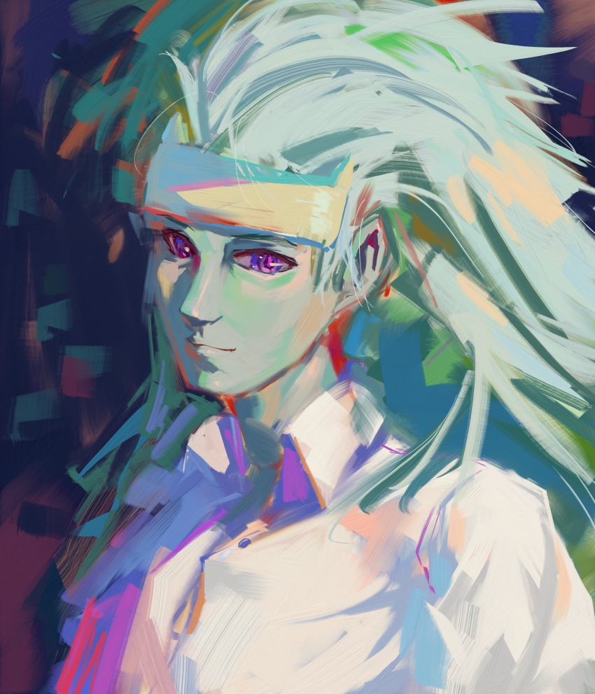 1boy, absurdres, colored_skin, drawfag, green_skin, highres, juudara, long_hair