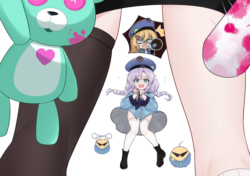 3girls, ^^^, abercrombie_(azur_lane), abercrombie_(hot_on_your_trail)_(azur_lane), absurdres, azur_lane, baby_animal, bird