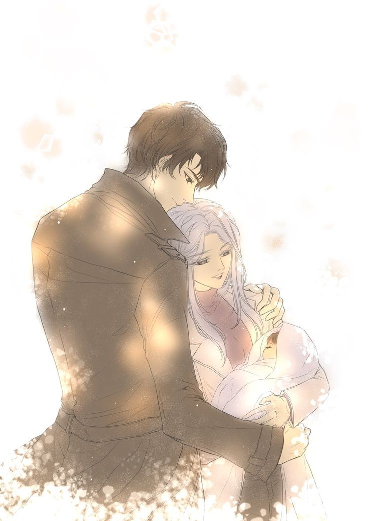 1boy, 1girl, black_hair, black_pants, black_shirt, closed_mouth, coat, lee_seolhwa