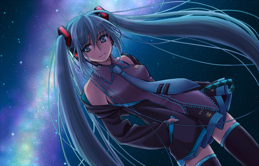 1girl, aqua_eyes, aqua_hair, bad_id, bad_pixiv_id, female_focus, hand_in_pocket, hatsune_miku