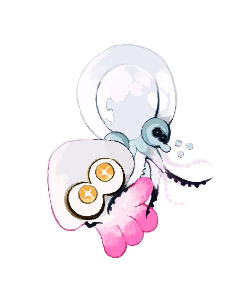 bright_pupils, cephalopod_eyes, commentary_request, highres, inkling, inkling_(swim_form), li04r, nintendo