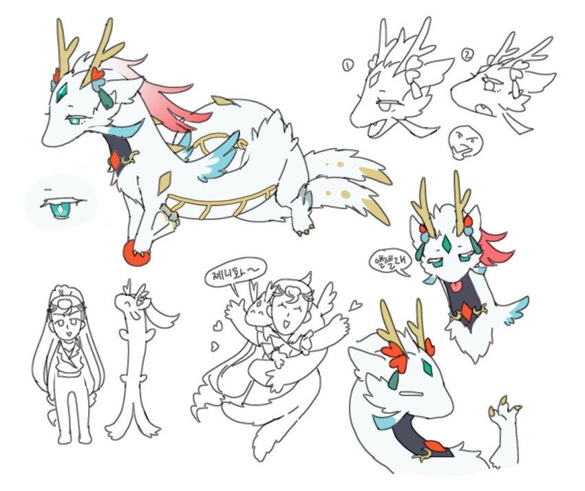 1girl, animal_focus, animalization, antlers, blue_eyes, commentary_request, design_speculation, diamond-shaped_pupils