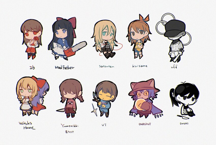 1other, 2boys, 6+girls, aya_drevis, black_eyes, black_hair, blonde_hair, blue_eyes