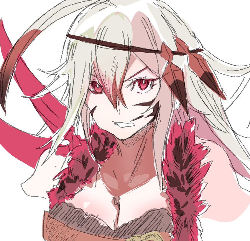 1girl, ahoge, alexandra_(grimms_notes), bad_id, bad_twitter_id, belt, breasts, bright_pupils