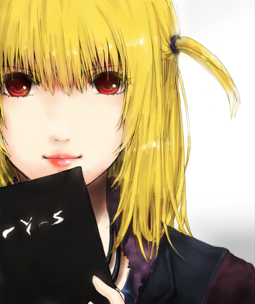 1girl, amane_misa, bad_id, bad_pixiv_id, blonde_hair, death_note, female_focus, himasen