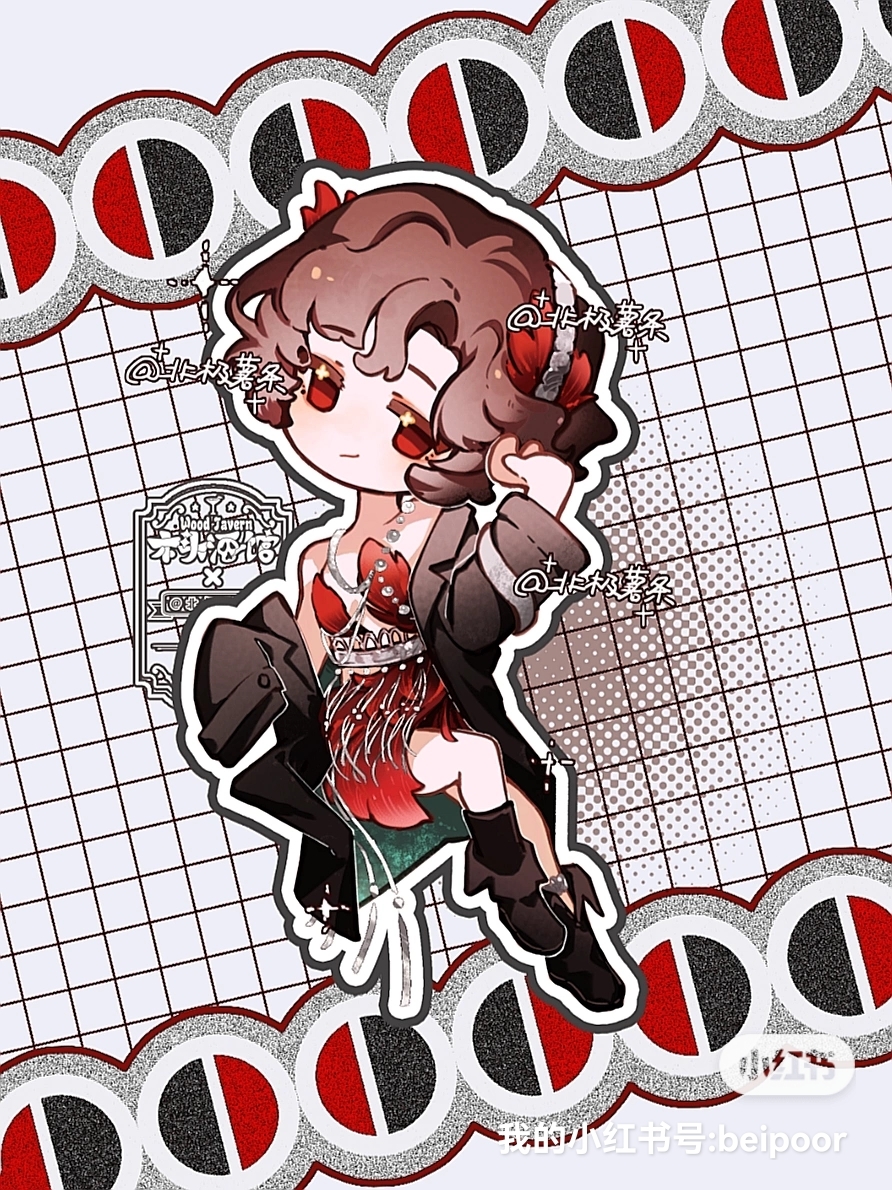 1girl, artist_name, beiji_shutiao, black_coat, black_footwear, black_hair, chibi, closed_mouth