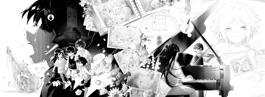 aged_down, antenna_hair, aubrey_(faraway)_(omori), aubrey_(headspace)_(omori), aubrey_(omori), bandaid, bandaid_on_face, bandaid_on_nose