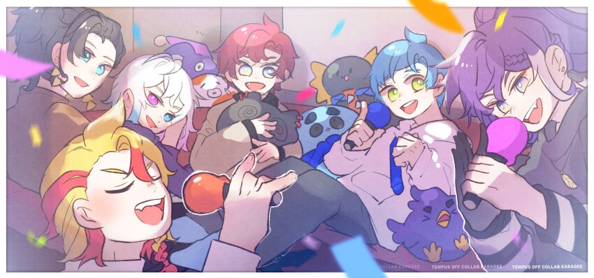 absurdres, altventurer_(regis_altare), axel_syrios, axelotl_(axel_syrios), axolotl, banzoin_hakka, beard_stubble, bettelion_(gavis_bettel)