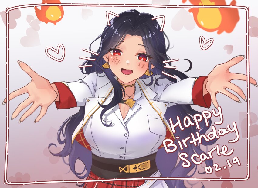 1girl, animal_ears, black_corset, black_hair, blush, breasts, buttons, cat_ears