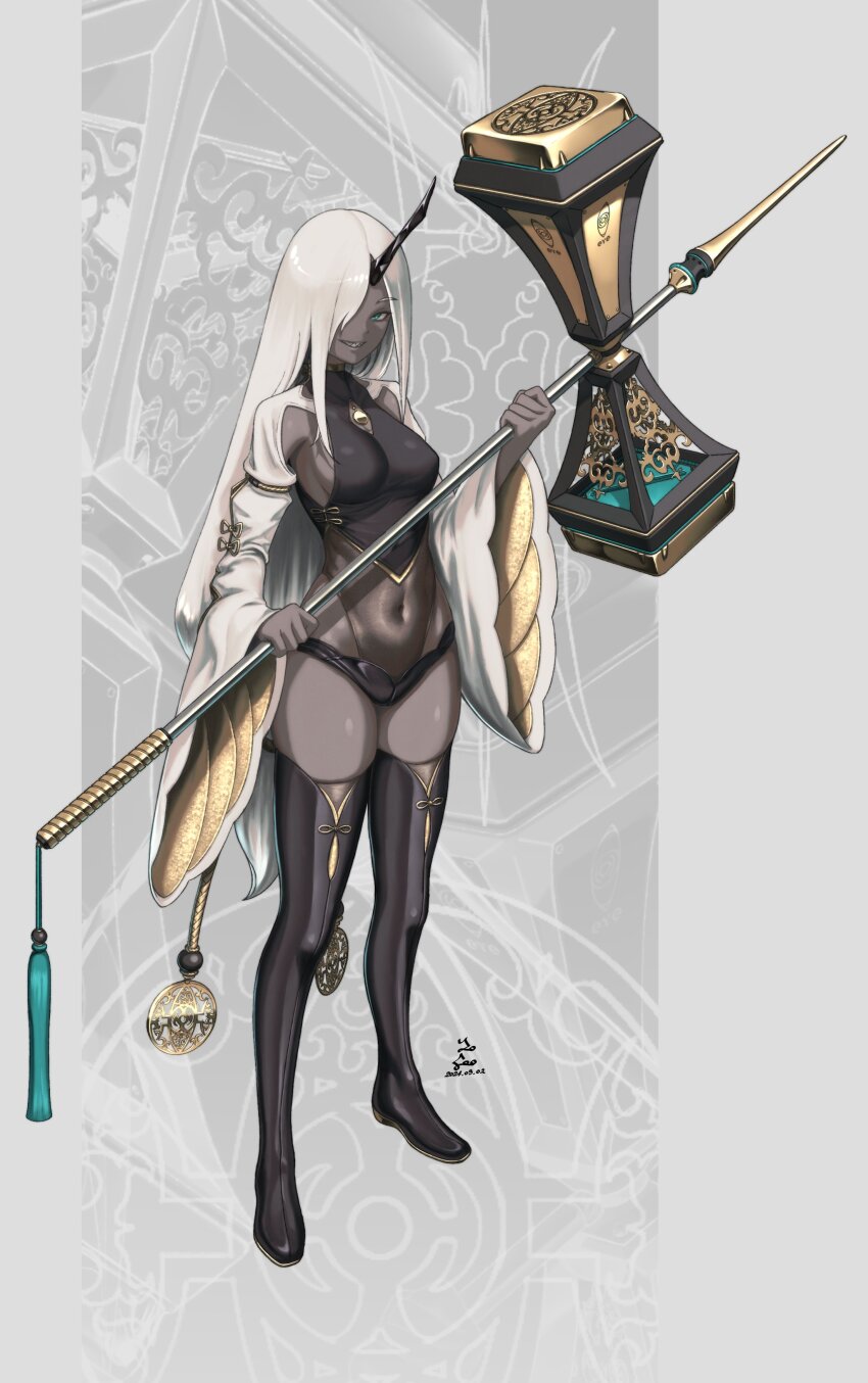 1girl, absurdres, armpit_crease, armpit_cutout, black_boots, boots, breasts, clothing_cutout