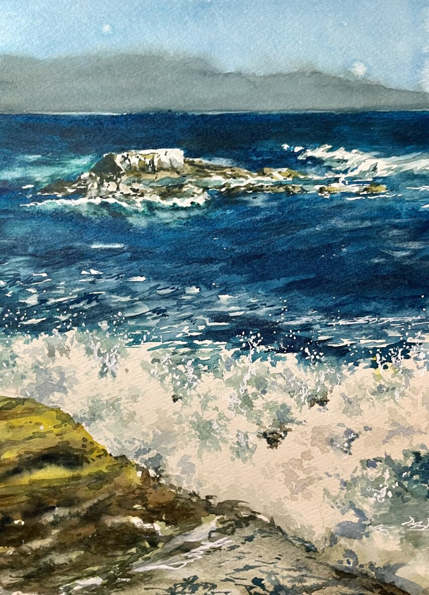 blue_sky, cloud, cloudy_sky, highres, horizon, no_humans, ocean, original