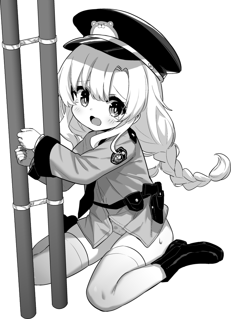 1girl, animal_print, azur_lane, azur_lane:_slow_ahead, black_footwear, bound, bound_wrists, braid