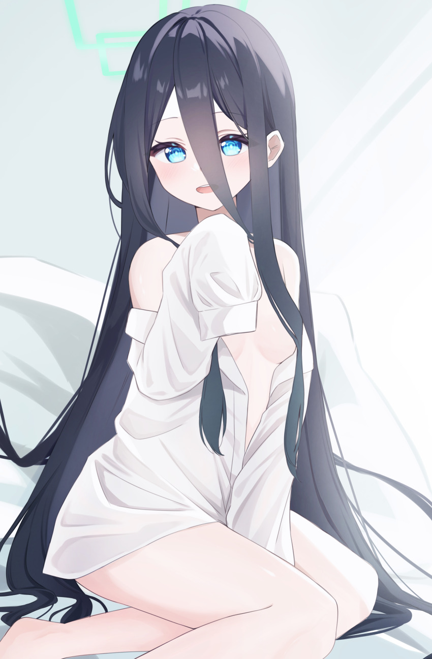 1girl, absurdres, aris_(blue_archive), black_hair, blue_archive, blue_eyes, hair_between_eyes, highres