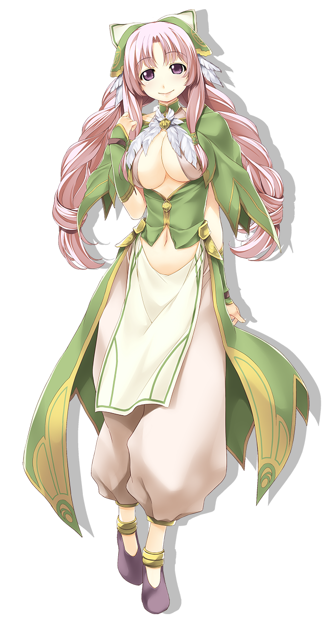 1girl, atelier-moo, braid, breasts, cleavage, closed_mouth, curtained_hair, detached_sleeves