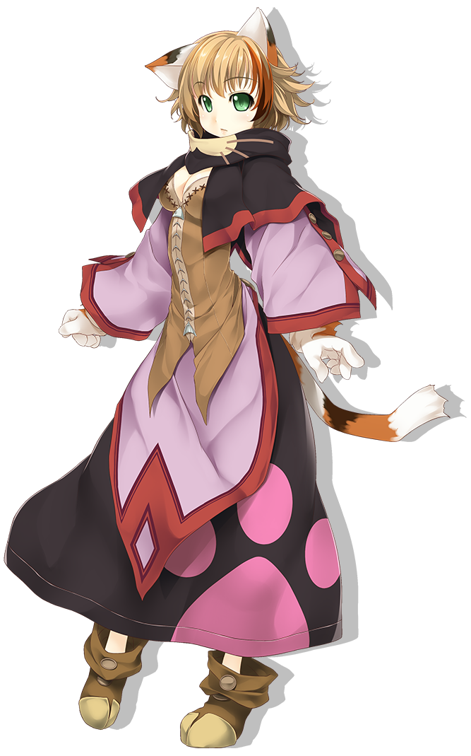 1girl, animal_ears, animal_hands, atelier-moo, breasts, brown_bustier, brown_hair, bustier