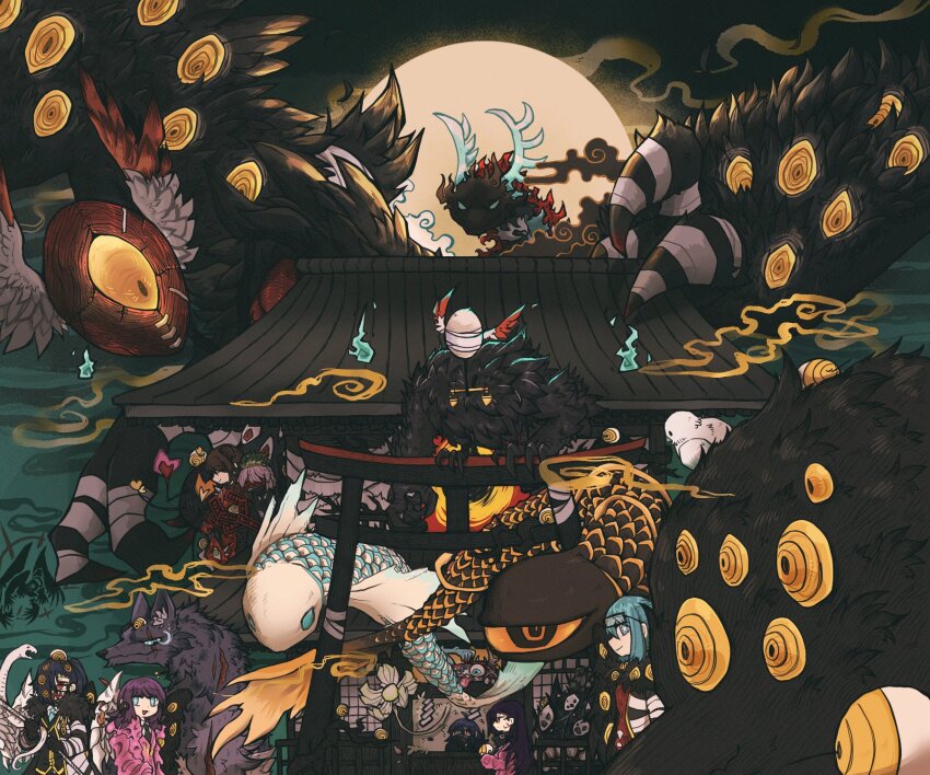 6+others, adoration_(e.g.o), apocalypse_bird, big_and_will_be_bad_wolf, big_bird_(project_moon), e.g.o_(project_moon), employee_(project_moon), fragment_of_the_universe