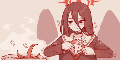 1girl, blue_archive, blush, breasts, choker, closed_mouth, cooking, cooking_pot