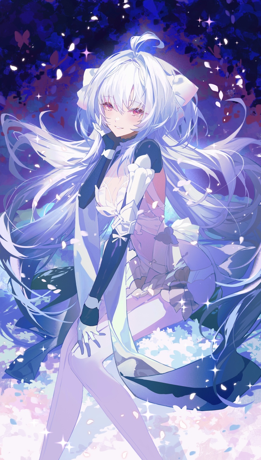 1girl, absurdres, ahoge, blush, braid, breasts, dress, fate/grand_order