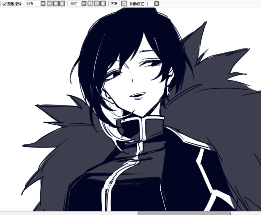 1girl, binah_(project_moon), cape, coat, colored_inner_hair, dress, fur-trimmed_coat, fur_trim