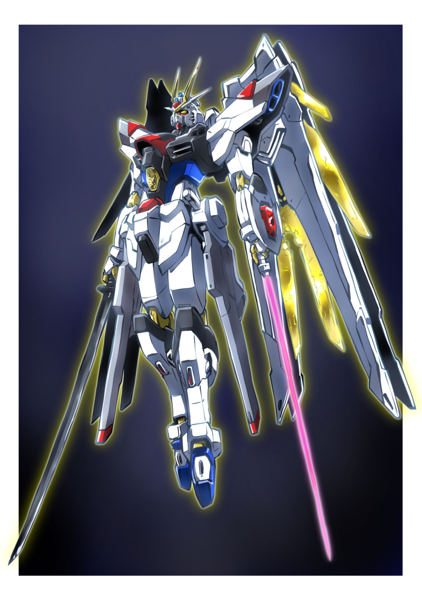 dual_wielding, energy_sword, gun, gundam, gundam_seed, gundam_seed_freedom, highres, holding