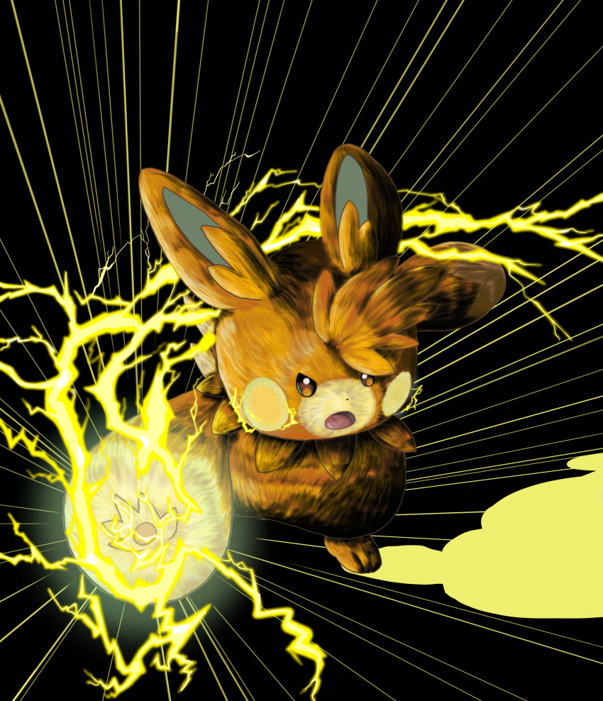 absurdres, animal_focus, artist_request, attack, dragon, dragon_claw_(pokemon), gen_9_pokemon, glowing