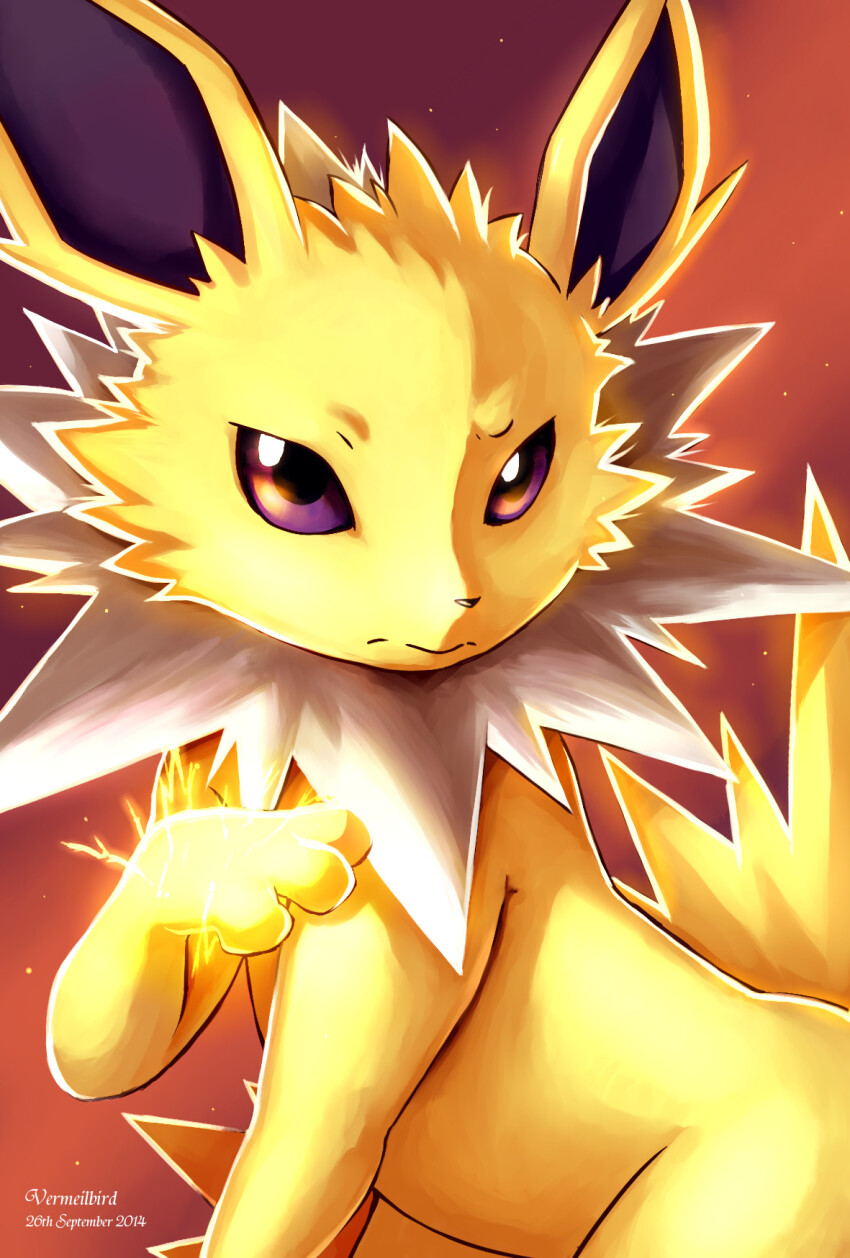 animal_focus, dated, gen_1_pokemon, highres, jolteon, nintendo, no_humans, pokemon